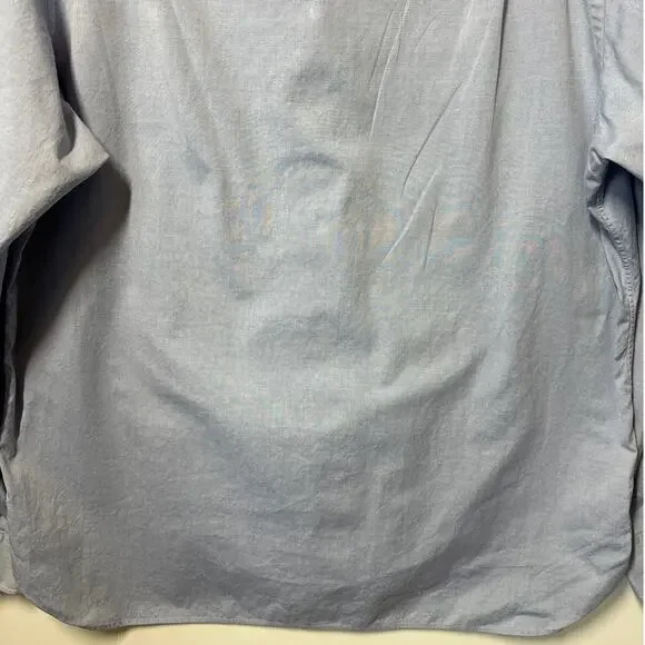 Polo Ralph Lauren Long Sleeve Button Up Oxford Shirt Light Blue Size 171/2 36-37 - Picture 8 of 9